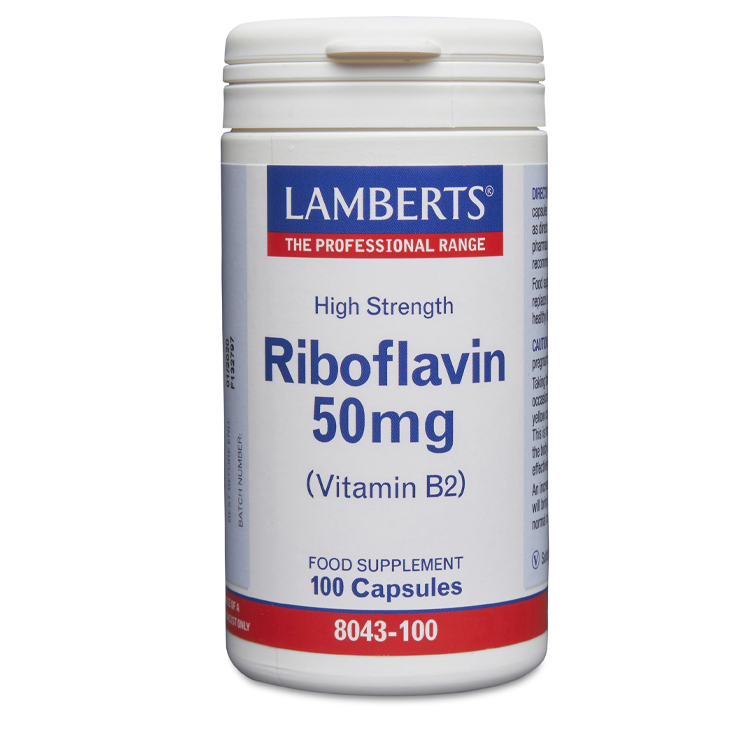 Lamberts Riboflavin Vitamin B2 50mg 100 caps